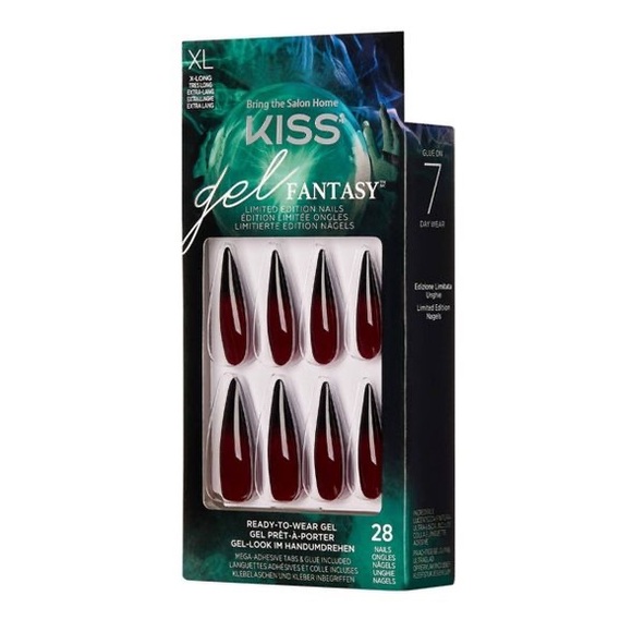 ⚜️Kiss XL Gel Fantasy Ombré Stiletto Faux Nails! - Picture 7 of 8